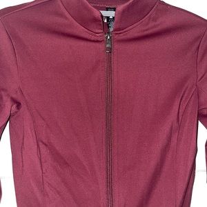 Cropped zip up jacket